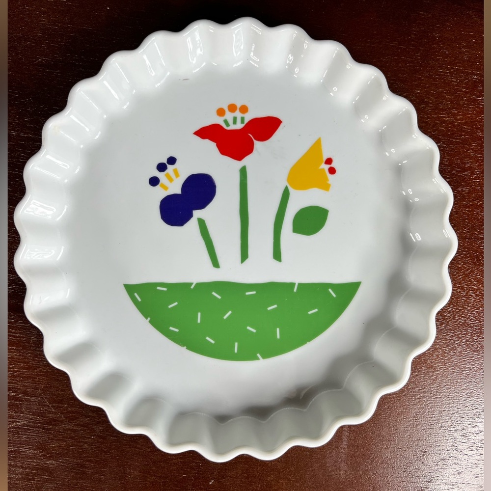 Floral‎ Tart Dish